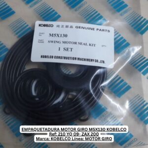 EMPAQUETADURA MOTOR GIRO M5X130 KOBELCO Ref: 210 YQ 09- ZAX 200 Marca: KOBELCO Línea: MOTOR GIRO