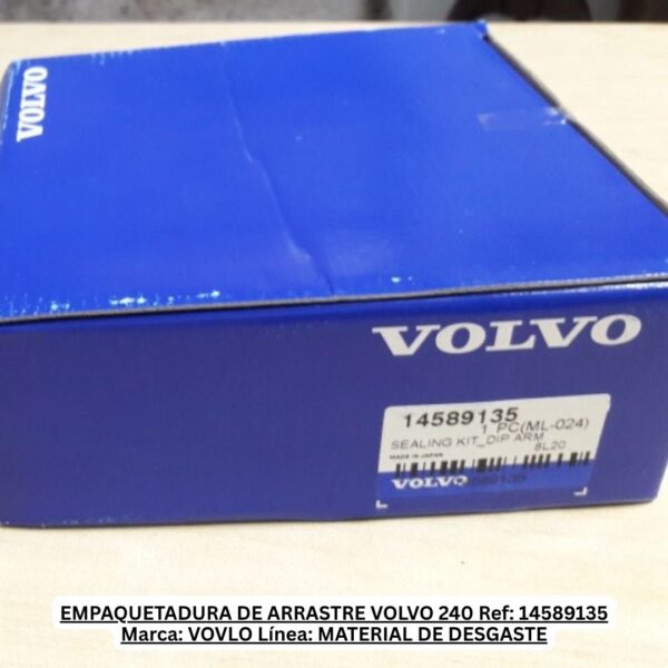 EMPAQUETADURA DE ARRASTRE VOLVO 240 Ref: 14589135 Marca: VOVLO Línea: MATERIAL DE DESGASTE Ref: 14589135
