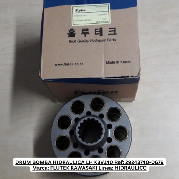 DRUM BOMBA HIDRAULICA LH K3V140 Ref: 29243740-0679 Cotizar Marca: FLUTEK KAWASAKI Línea: HIDRAULICO