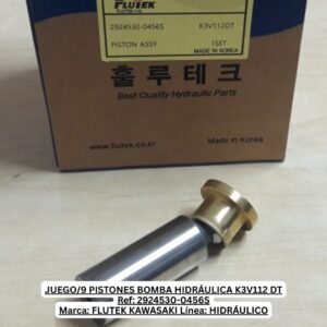 JUEGO/9 PISTONES BOMBA HIDRÁULICA K3V112 DT FLUTEK KAWASAKI