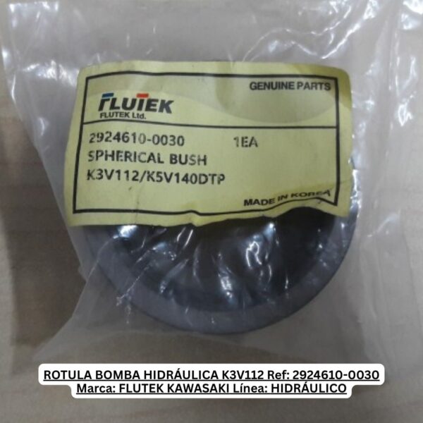 ROTULA BOMBA HIDRÁULICA K3V112 FLUTEK KAWASAKI