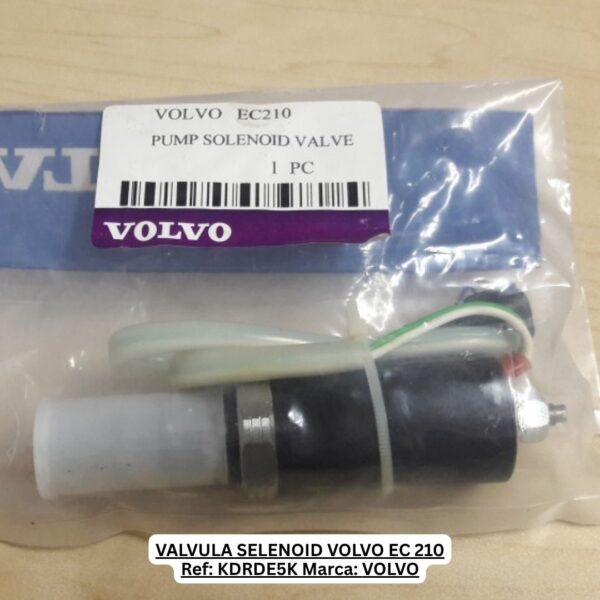 VÁLVULA SELENOID VOLVO EC 210 REF: KDRDE5K MARCA: VOLVO