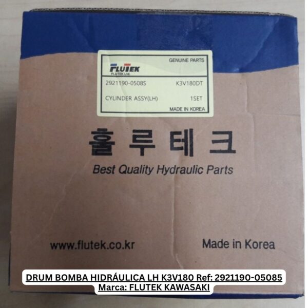 DRUM BOMBA HIDRÁULICA LH K3V180 FLUTEK KAWASAK