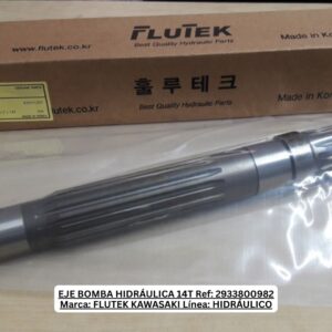 EJE BOMBA HIDRÁULICA 14T FLUTEK KAWASAKI