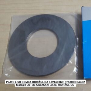 PLATO LISO BOMBA HIDRÁULICA K3V140 Ref: PP180000A402 Marca: FLUTEK KAWASAKI Línea: HIDRÁULICO