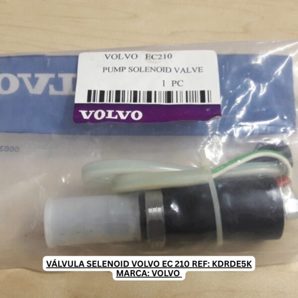 VÁLVULA SELENOID VOLVO EC 210 REF: KDRDE5K MARCA: VOLVO 